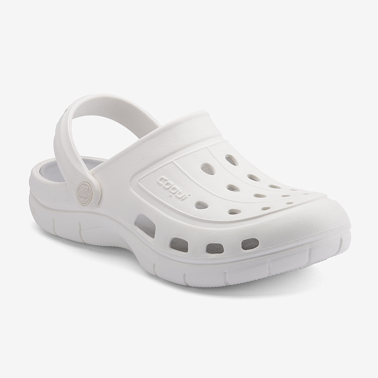 6429--6352-100-3246-jumper-whitekhaki-grey-002 Сабо жіночі COQUI модель JUMPER White - колір білий - Зображення 1