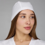 Медицинская шапочка женская Medgroup белая — изображение 2