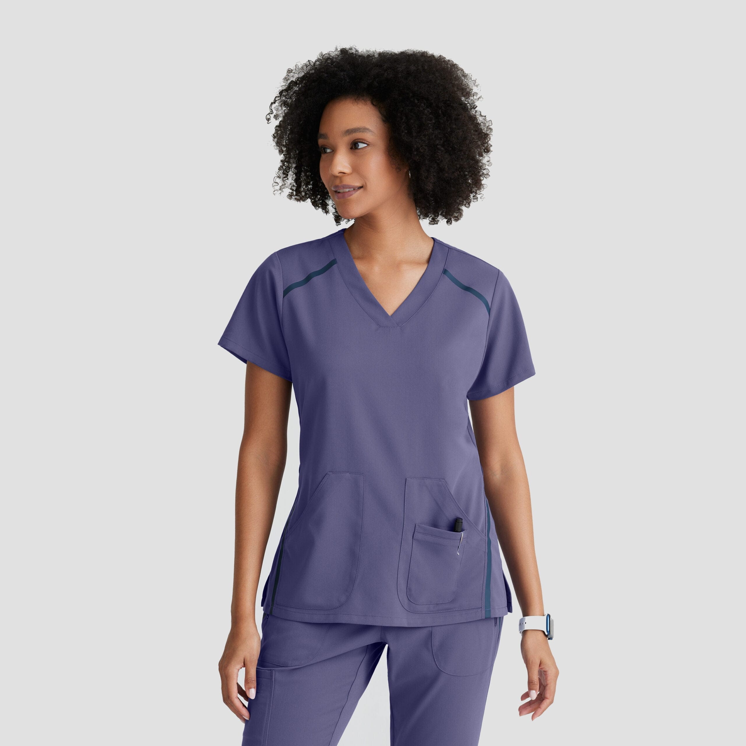 7188 2263 001-2 Женский медицинский костюм Grey's Anatomy "Impact" фиолетовый — изображение 1