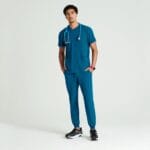 Медичний костюм чоловічий від Skechers морська хвиля