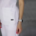 Женский медицинский костюм Grey's Anatomy Strech белый — изображение 2