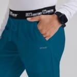 Женский медицинский костюм Grey's Anatomy classic морская волна — изображение 3