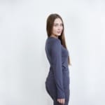 Лонгслив медицинский женский Med Couture серый — изображение 4