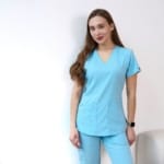 Жіночий медичний костюм Med Couture блакитний - Зображення 2