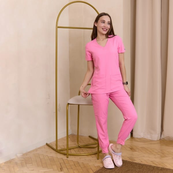 Женский медицинский костюм Med Couture розовый