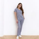 Жіночий медичний костюм Grey's Anatomy світло-сірий - Зображення 4