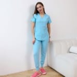 Жіночий медичний костюм Med Couture блакитний