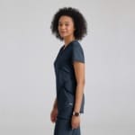 Женский медицинский костюм Grey’s Anatomy™ by Barco Knit Stretch графитовый — изображение 4