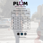 Жіночий медичний костюм Plum чорний - Зображення 3