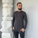 Мужская медицинская водолазка Cherokee Professionals серая — изображение 4