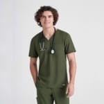 Чоловічий медичний костюм Grey's Anatomy™ Evolve оливковий - Зображення 7