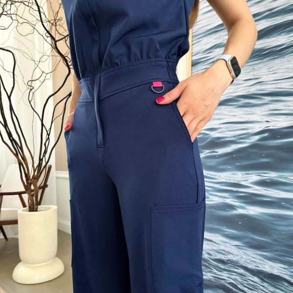 Женский медицинский комбинезон MedCouture синий
